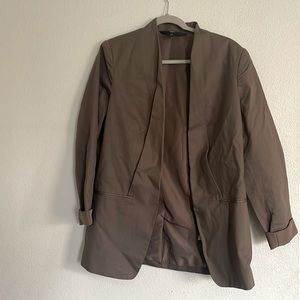 Long brown blazer